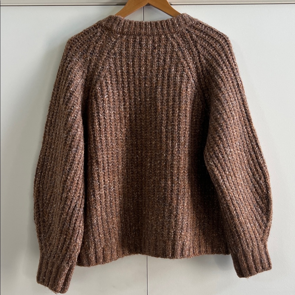 NWT Lucky Brand Brown Knit Sweater - Picture 2 of 7